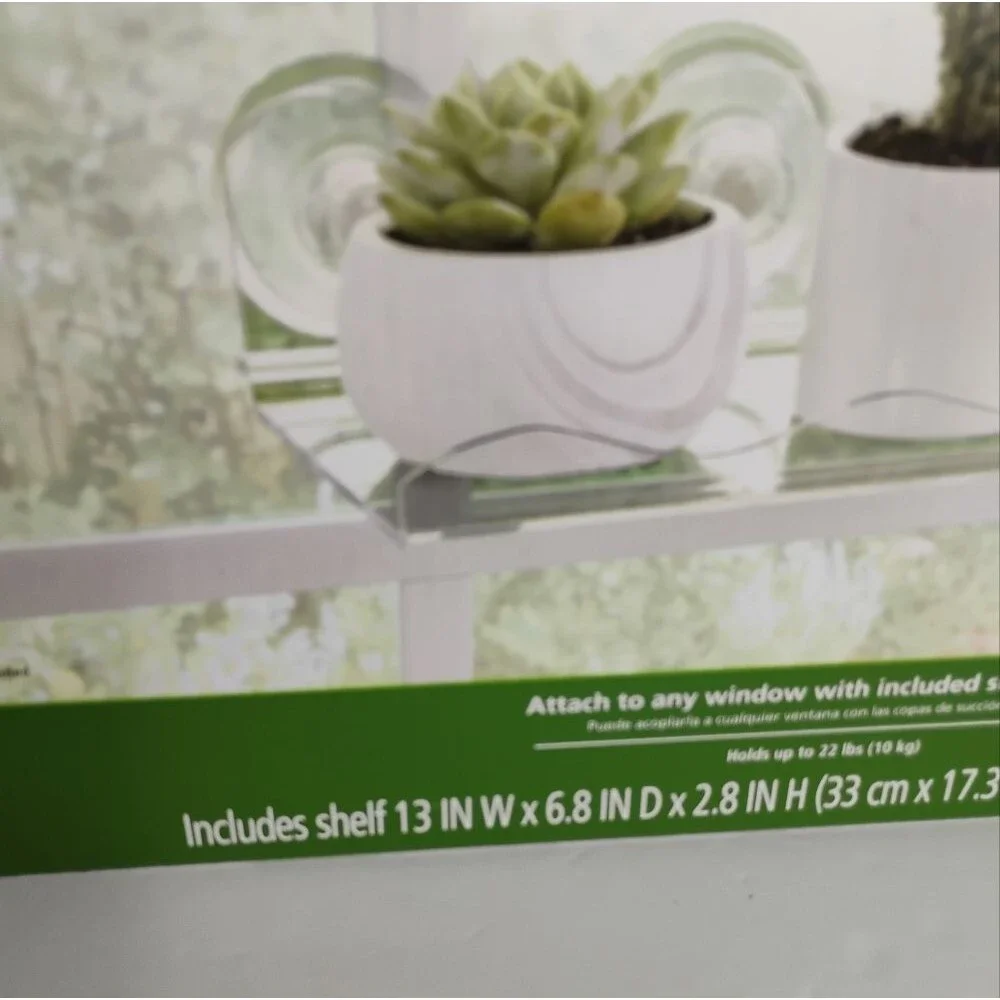 Plant Shelf Acrylic Clear Mainstays New In Box
